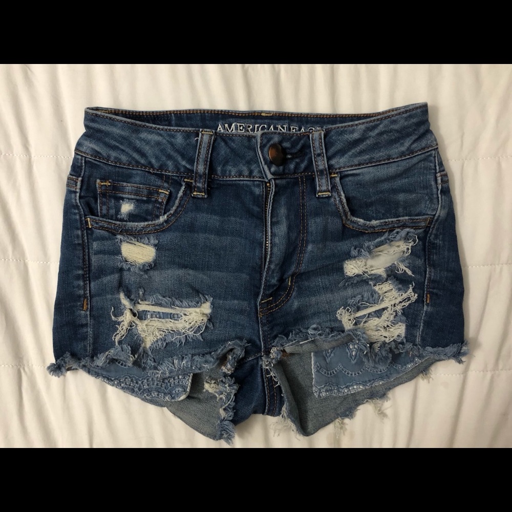 High rise shorts